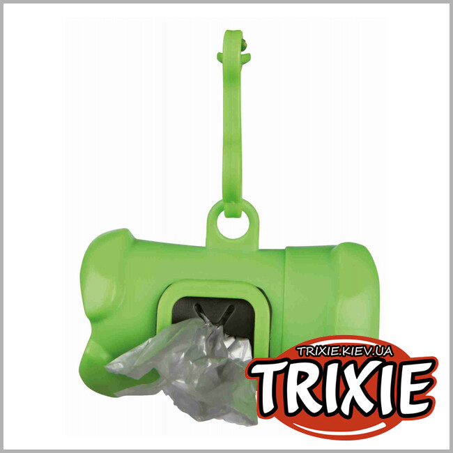 ТРІКСІ Україна - Контейнер та пакети з ручками Trixie Dog Dirt Bag (+ пакети 15шт М)