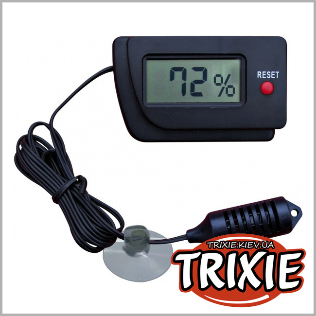 ТРИКСИ Украина - Цифровой гигрометр с дистанционным датчиком в террариум TRIXIE