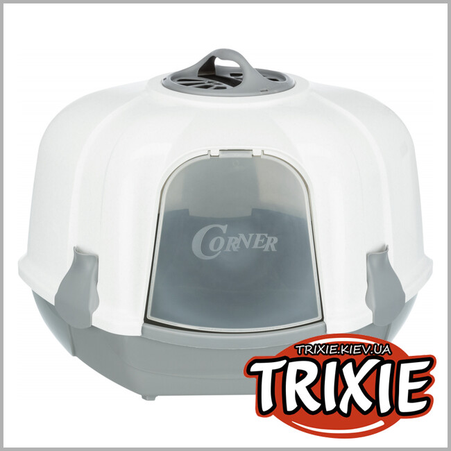 ТРИКСИ Украина - Угловой туалет для котов Trixie Maro (с лопаткой 43*52*60см)