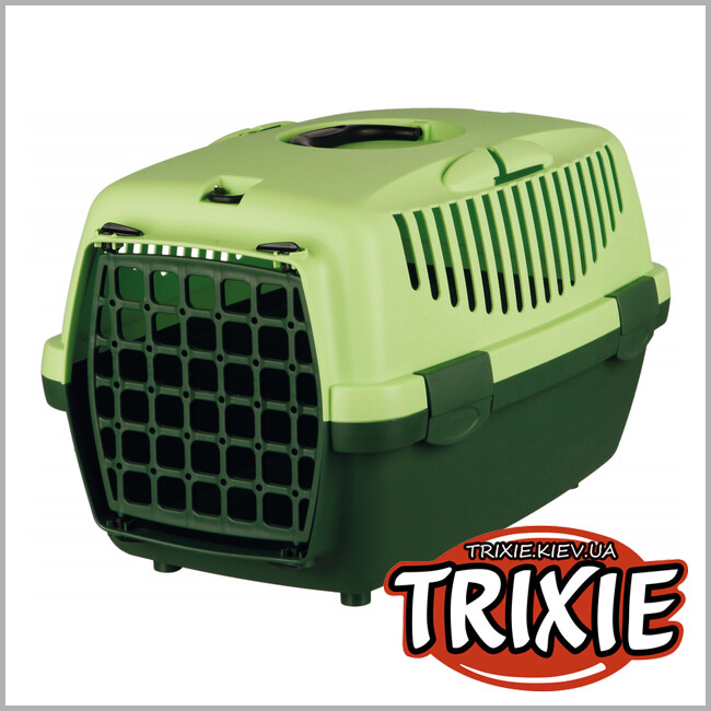 ТРИКСИ Украина - Переноска для собак Trixie Capri Transport Box 1 (зелёный 32*31*48)