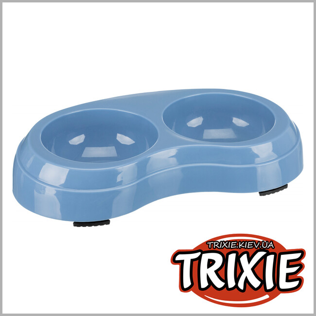 ТРИКСИ Украина - Миска для кошки TRIXIE - двойная (0.2L*2 / 10cm)