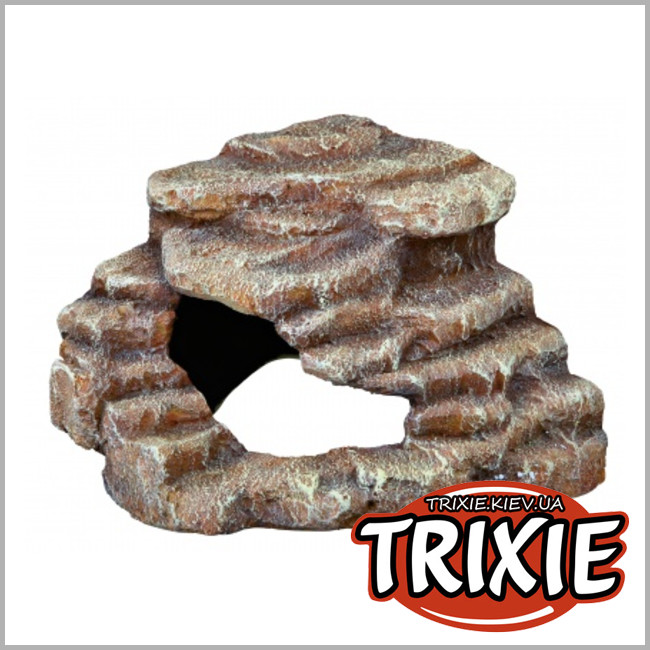ТРИКСИ Украина - Грот угловой со ступеньками для рептилий TRIXIE (Размер: 27 × 21 × 27 см)