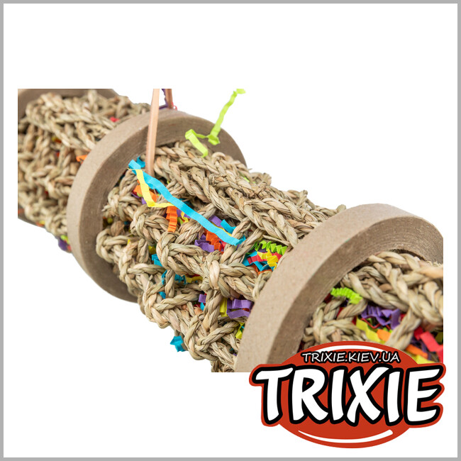 ТРИКСИ Украина - Игрушка Trixie 58722 для попугаев из водорослей, 55см