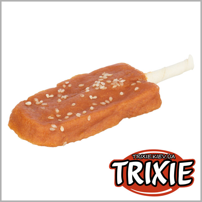 ТРИКСИ Украина - Лакомство для собак Trixie 31196 Denta Fun Chicken Pop для чистки зубов 1p.t. 46г 12 см 2,3кг/50 шт куриная печень