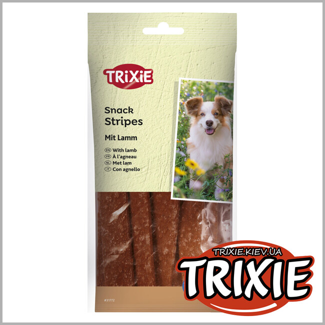 ТРИКСИ Украина - Лакомство для собак 31772 Trixie Stripes ягненка 100г