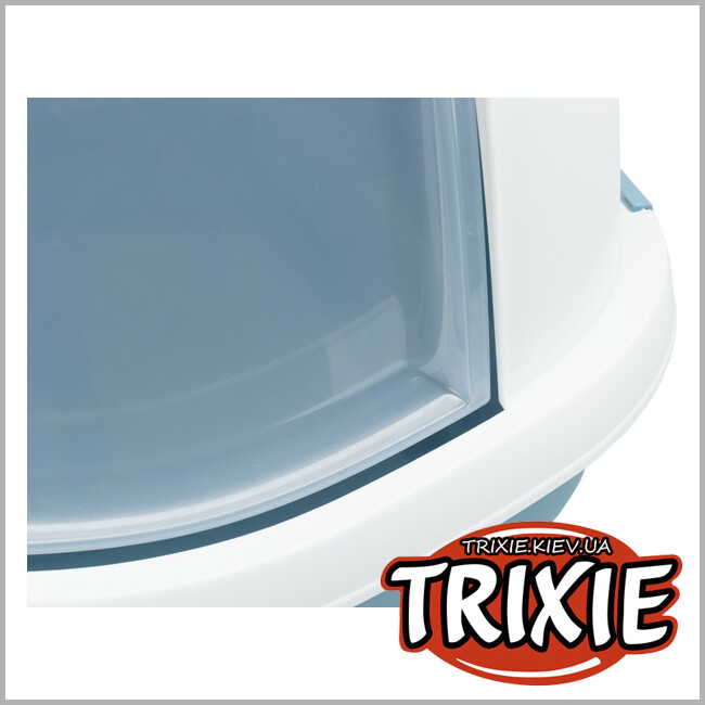 ТРИКСИ Украина - Туалет-домик для кота Primo (XXL, 56х47х71см, синий/белый)