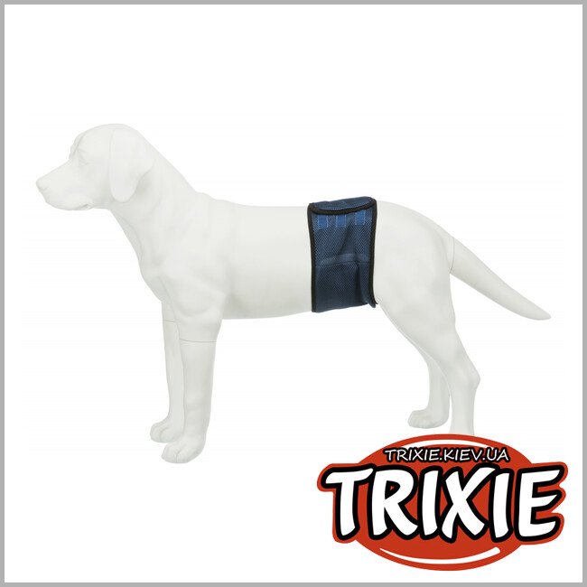 ТРИКСИ Украина - Гигиенический пояс для кобелей TRIXIE (+3шт. прокладки S-М 37–45см)