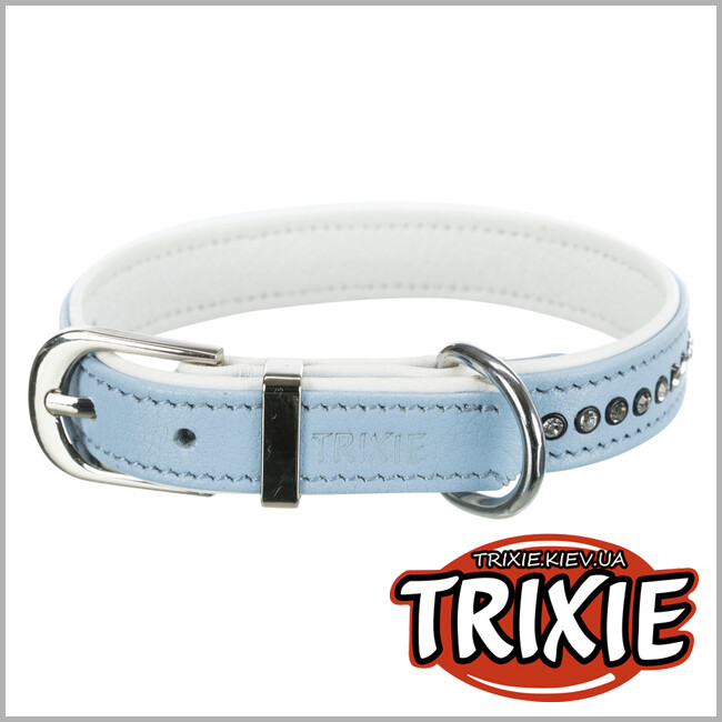ТРИКСИ Украина - Ошейник Active Comfort-TRIXIE с камнями (XS–S: 20–24см/12мм,голубой)