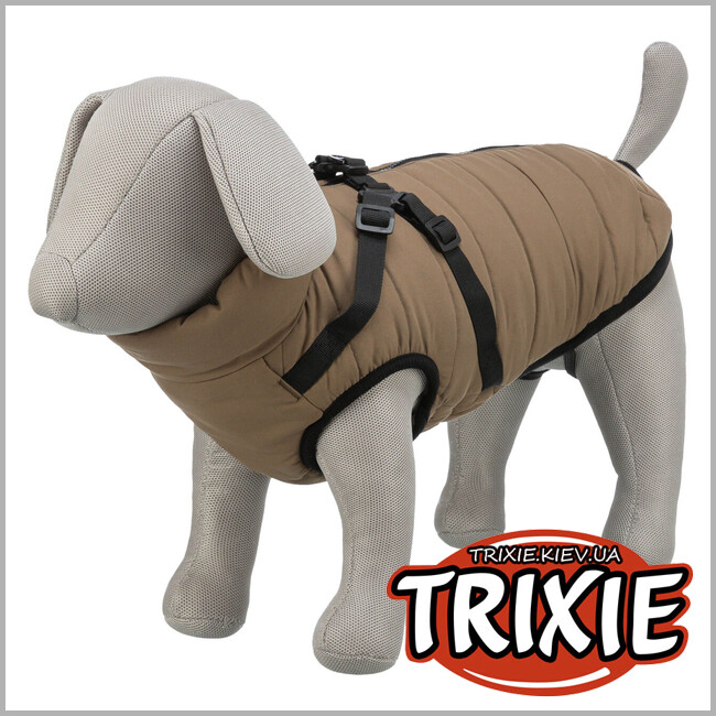 ТРИКСИ Украина - Попона зимняя с подтяжкой Trixie 680381 "Pirou", ХS: 27см, песок