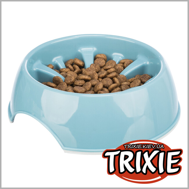 ТРИКСИ Украина - Миска для медленной еды Trixie Slow Feeding Plastic Bowl (0.3L/16сm)