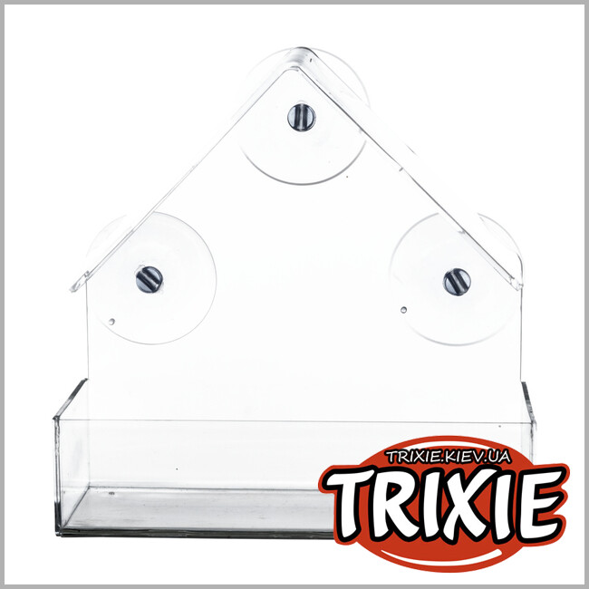 ТРИКСИ Украина - Кормушка для оконного стекла Trixie (прозрачный, 225 ml/15*15*6 cm)
