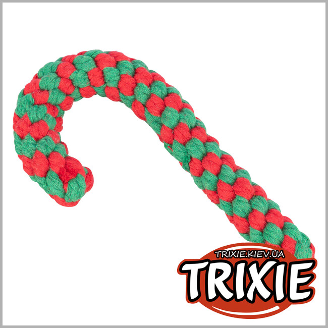 ТРИКСИ Украина - Рождественский тростник-карамель Trixie 92597 из каната, 19см