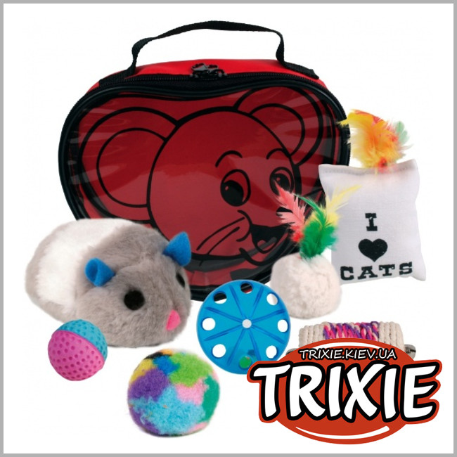 ТРИКСИ Украина - Сумка с набором игрушек для кота TRIXIE