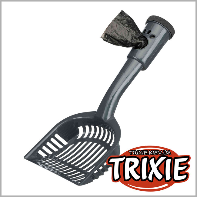 ТРИКСИ Украина - Совок для кошачьего туалета с мешком TRIXIE (38 см+20шт пакетов)