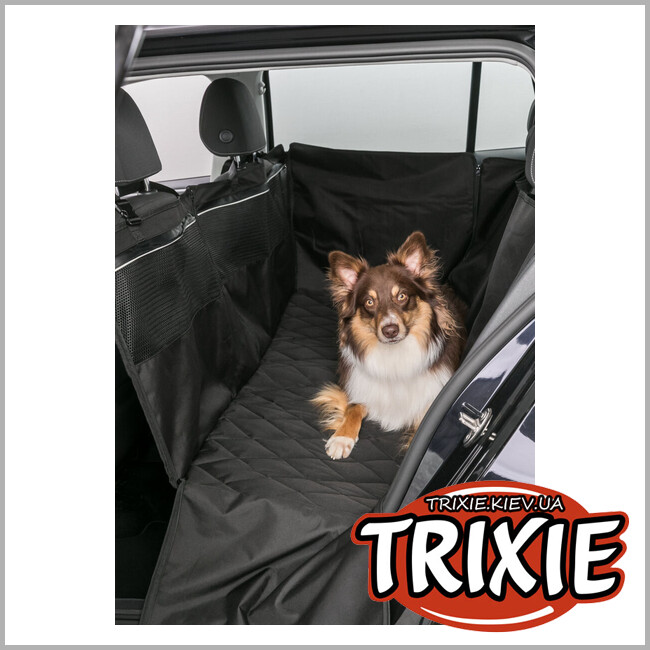 ТРИКСИ Украина - Защитный чехол Trixie 13203 для автомобильного сиденья с высокими бортами черный полиэстер 130х155 см