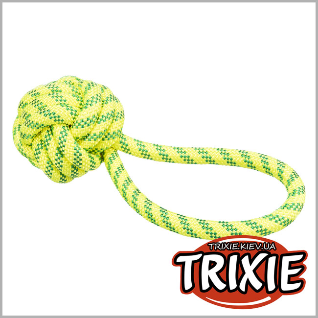 ТРИКСИ Украина - Мяч Trixie 33661 с ручкой плавающий (полиэстер), 7х21см