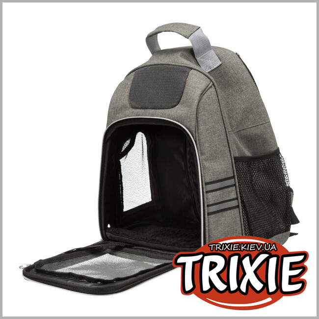 ТРИКСИ Украина - Сумка/рюкзак-переноска для животных Trixie 28850 "Dan", 34х44х26см, серый
