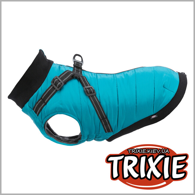 ТРИКСИ Украина - Попона для собак Trixie 680352 "Pontis" со бретелькой, XS: 30см, аква