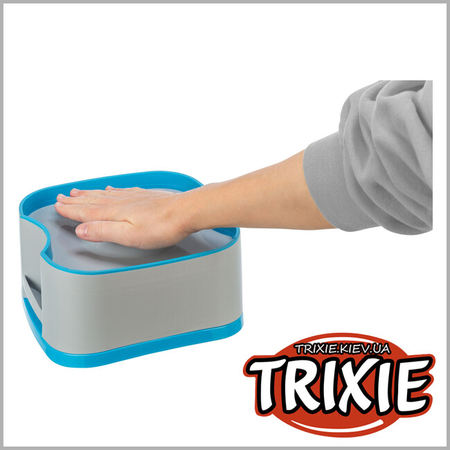 ТРИКСИ Украина - Миска для путешествий Trixie 24601 "Strong", 21х11х21см, темно-серый/петроль