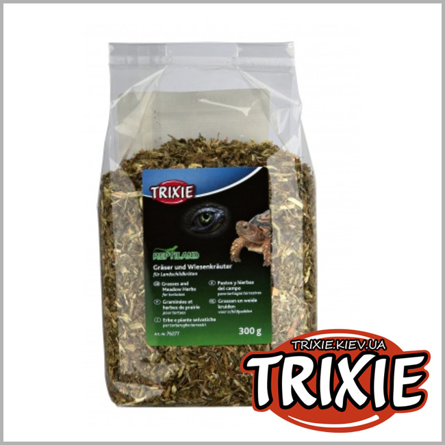 ТРИКСИ Украина - Травяная смесь для сухопутных черепах Trixie Grasses and Meadow Herbs for Tortoises (300g)