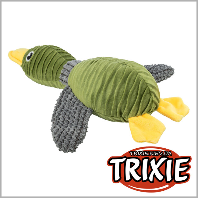 ТРИКСИ Украина - Игрушка "Утка" для животных Trixie 36097 (переработанный плюш), 40см