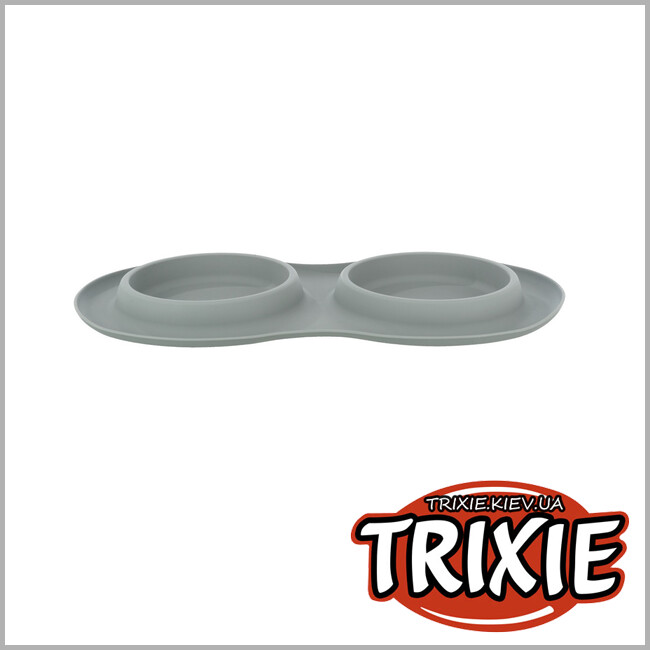 ТРІКСІ Україна - Міски для котів набір нержавіюча сталь Trixie (2*0,3 л/ø 16 см/47*3*26 см)