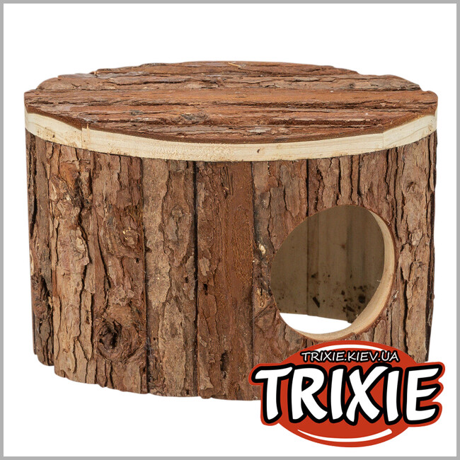 ТРІКСІ Україна - Будиночок для хом'яків Trixie 61775 Mette деревинна кора 18х12х12 см
