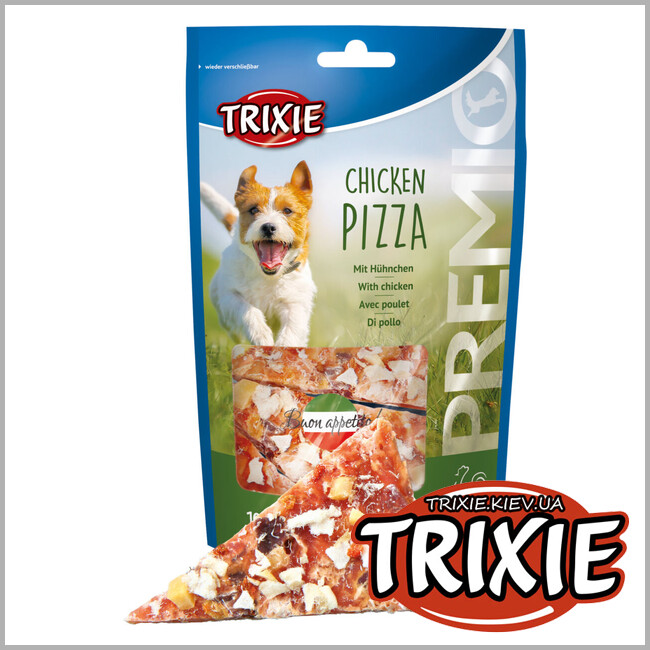 ТРИКСИ Украина - Лакомство для собак Trixie 31702 Premio Chicken Pizza пицца с курицей 100г