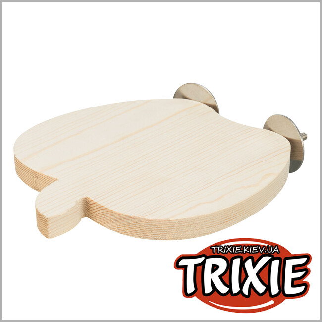 ТРИКСИ Украина - Площадка-укрытие Trixie 62164 в форме яблока для птиц (дерево), 21х17см