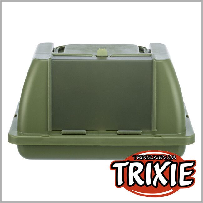 ТРИКСИ Украина - Переноска Trixie 59051 для птиц/мелких животных (пластик), 24х13х16см, оливковая