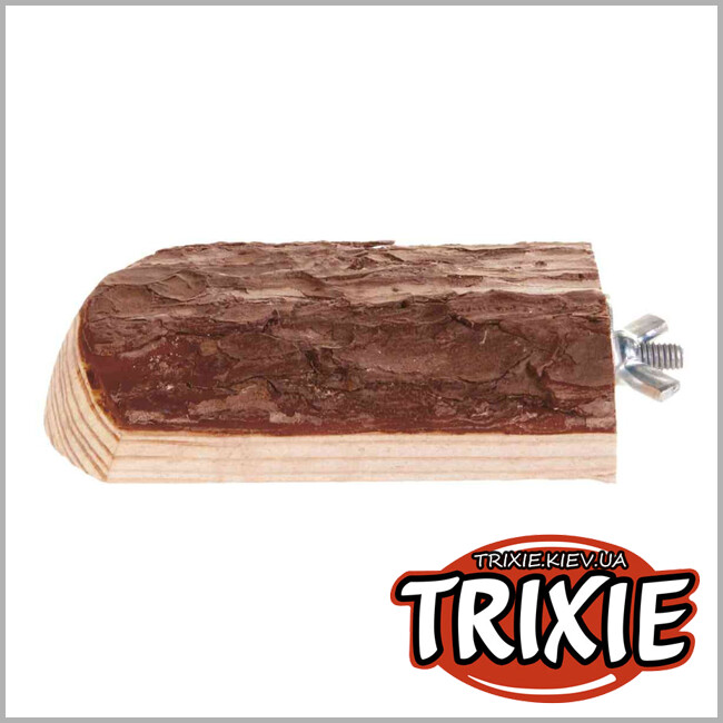 ТРИКСИ Украина - Платформа для грызунов 62250 Trixie с винтовой крепью из древесной коры 10х15 см.