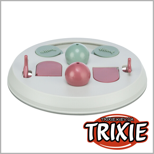 ТРИКСИ Украина - Игрушка Trixie 45892 Флип Борд для кошек интерактивная 23 см светло-серая вишневая розовая