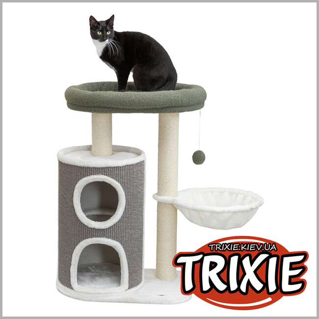 ТРИКСИ Украина - Домик-драпак Trixie 44468 "Dante", 86см, белый/зеленый/серый