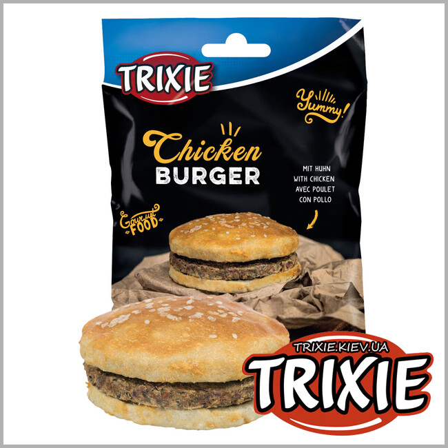 ТРИКСИ Украина - Лакомство для собак Trixie 31505 Chicken Burger бургер с курицей 140г