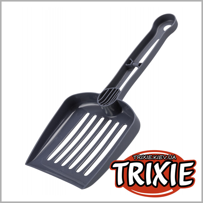 ТРИКСИ Украина - Туалет с дверцей и лопаткой Trixie Vico Open Top Litter Tray (+лопатка 40*40*56см аквамарин/белый)