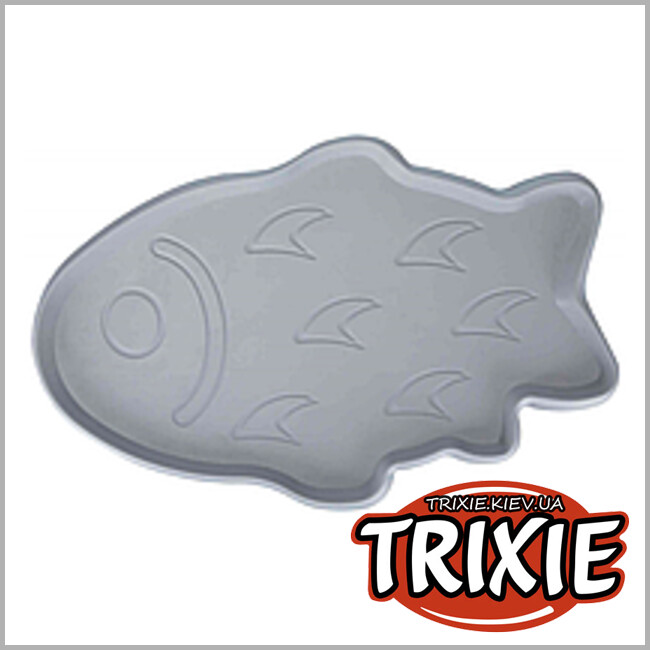 ТРИКСИ Украина - Коврик TRIXIE под миски резиновый (35 × 22 см, серый)