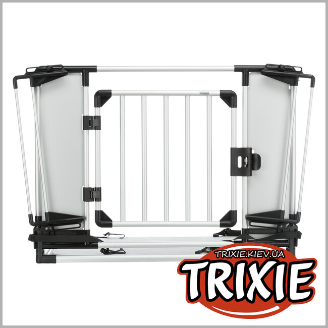ТРИКСИ Украина - Универсальная решетка TRIXIE в авто (94–114х69 см, серебро/черный)