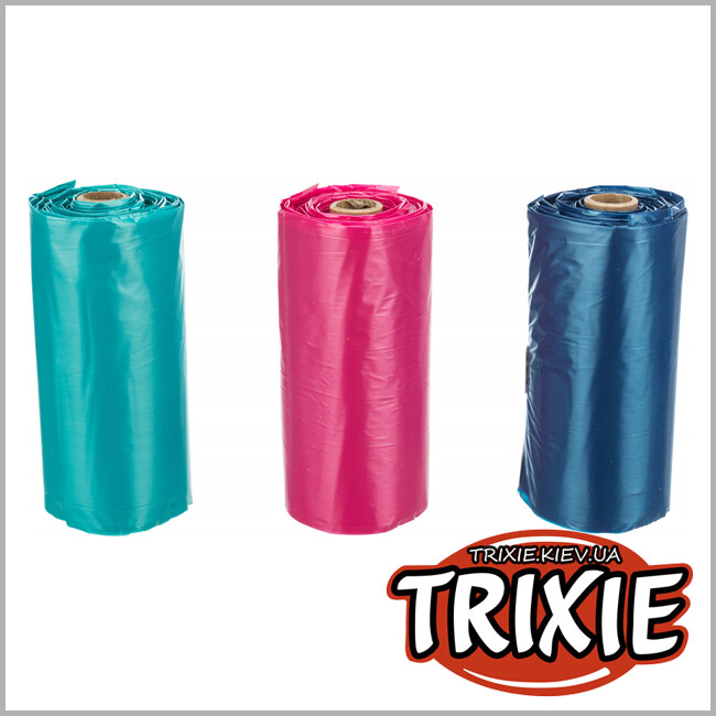 ТРИКСИ Украина - Мусорные пакеты с ручками Trixie Poop Bags with Handles (с ручками 120 шт)