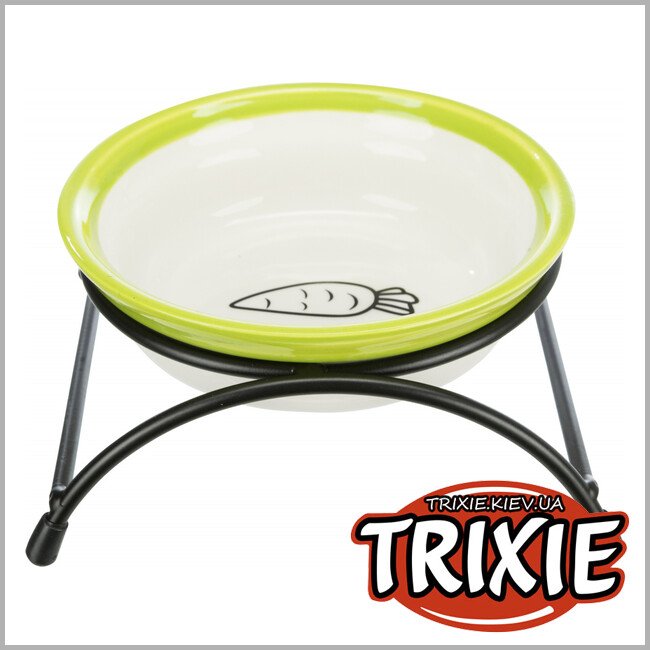 ТРИКСИ Украина - Керамическая миска с держателем Trixie ( 0,3 л/ø 13 см )