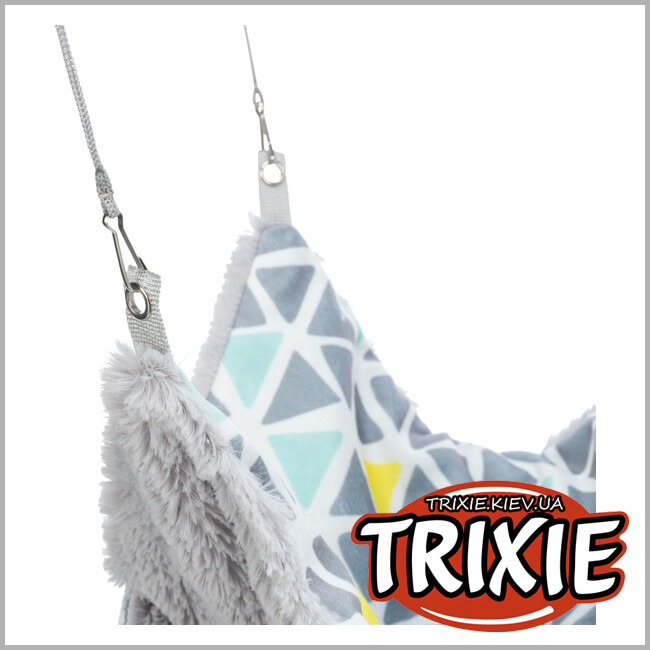 ТРИКСИ Украина - Гамак "Sunny" Trixie 62686 двухэтажный, подвесной, для хомячка (плюш), 30х30см