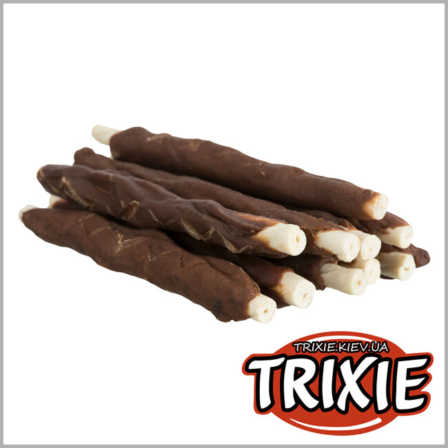 ТРИКСИ Украина - Лакомство для собак Trixie 31338 DENTA fun для чистки зубов кролик 6шт. 12см/70г