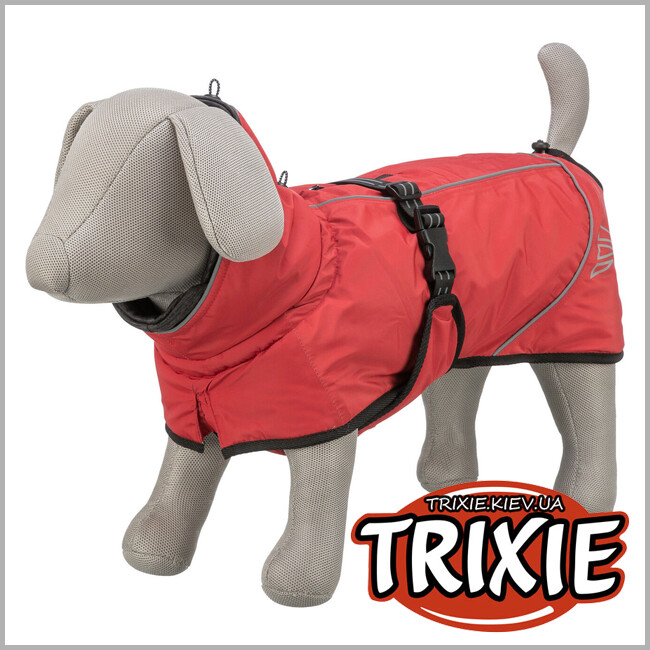 ТРИКСИ Украина - Попона зимняя для собак Trixie 680413 "Explore thermo", S: 40см, красный