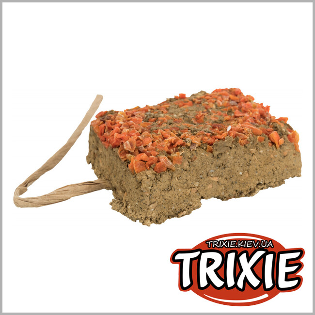 ТРИКСИ Украина - Натуральный глиняный камень с морковью TRIXIE (с морковью 100 г)