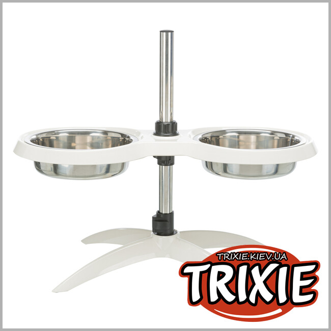 ТРІКСІ Україна - Стояк + 2 миски Trixie Dog Bar (меламін/метал 2*1.6L / 21см)