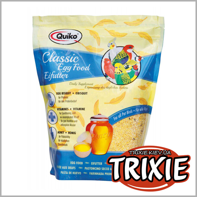 ТРИКСИ Украина - Прикорм для молодых птиц TRIXIE Quiko (яйцо+мёд, 125 гр)