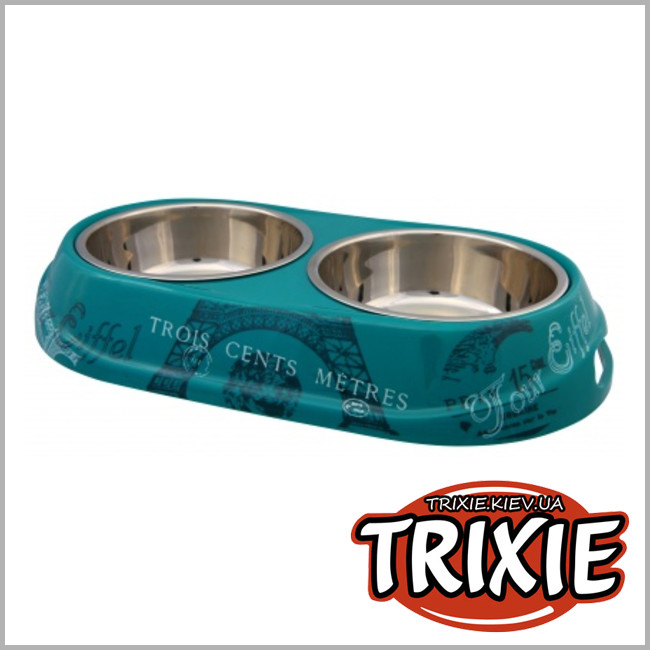 ТРИКСИ Украина - Миска для кошки TRIXIE - Paris (Размер: 2х0.45л/14см)