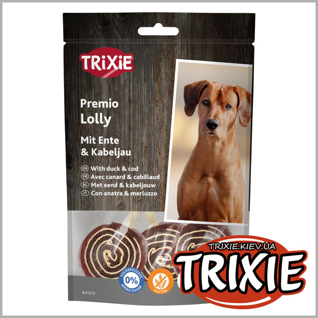 ТРИКСИ Украина - Леденцы для собак Trixie 31570 PREMIO (утка/треска), 11см/80гр