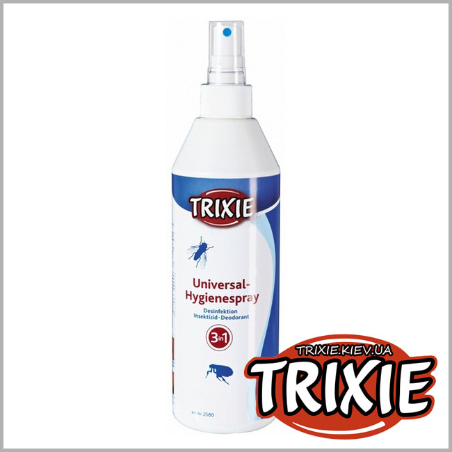 ТРИКСИ Украина - 3в1 гигиенический спрей против паразитов Trixie Hygiene Spray 3 in 1 (против блох, мух, комаров, клещей..500ml)