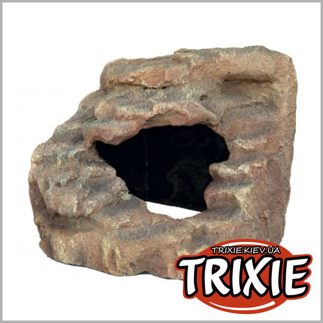 ТРИКСИ Украина - Грот угловой со ступеньками для рептилий TRIXIE (Размер: 21 × 20 × 18 см)