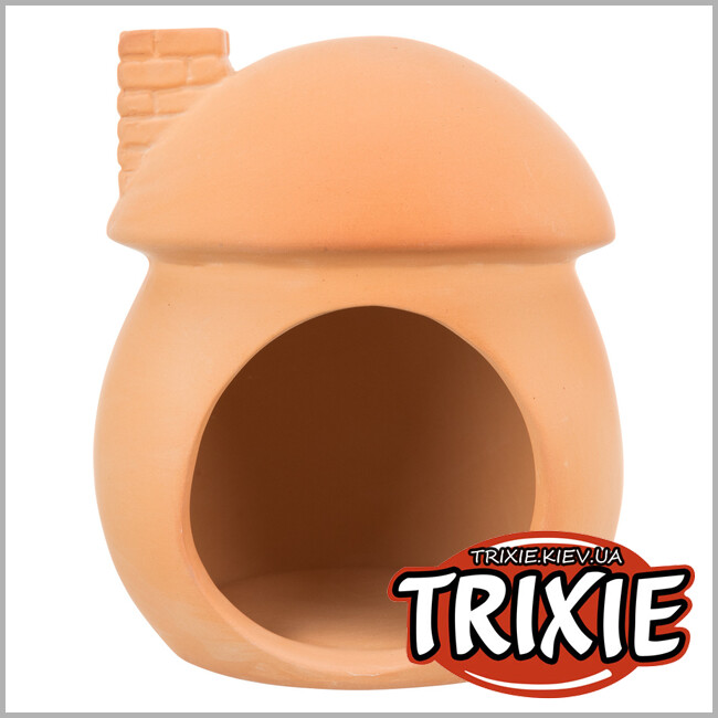 ТРИКСИ Украина - Керамический дом для грызунов Trixie ( терракотовый 22*22*25, ø 11 см )